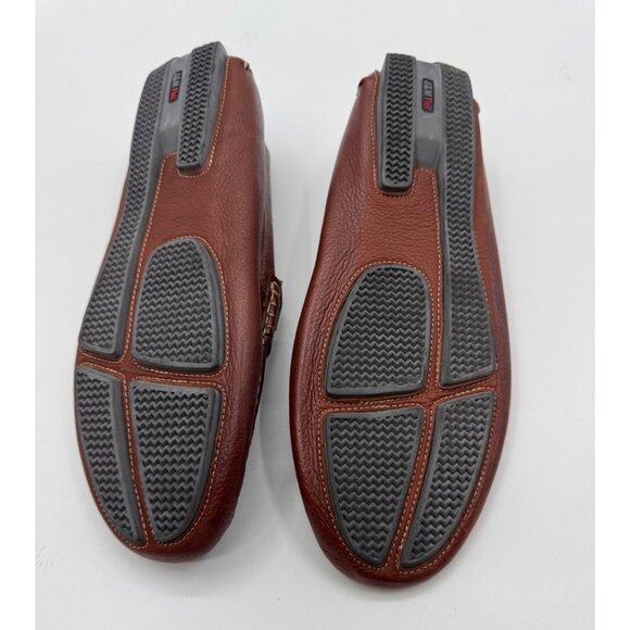 Johnston & Murphy Mens Driving Moccasin Leather Loafers With Rubber Soles Sz10 - Picture 5 of 10